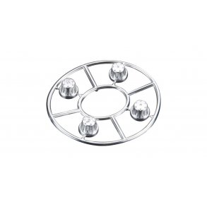 Hub Cover Set Satin Chrome (4)
