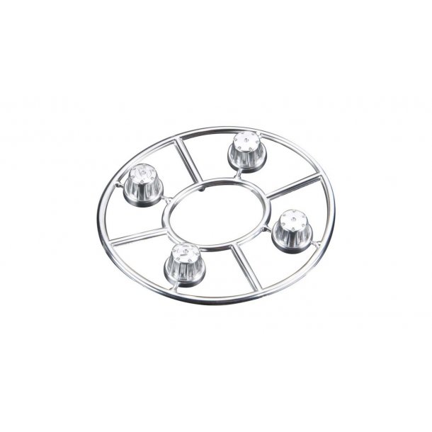 Hub Cover Set Satin Chrome (4)