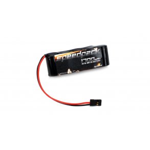 6V 1700mAh NiMH Receiver Pack, 5 Cell Flat