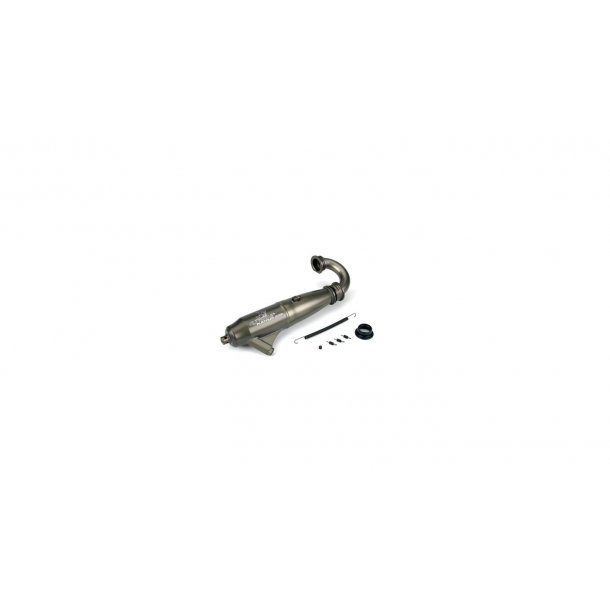 1/8 053 Mid-Range Inline Exhaust System: Hard Anodized