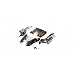 Body, Black/Orange: 1/18 4WD Roost
