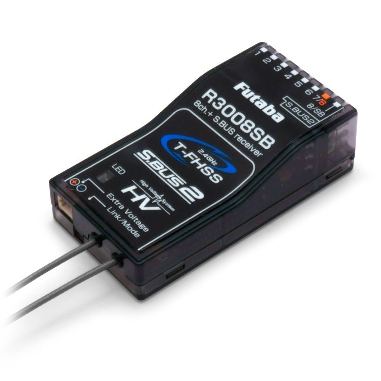 Futaba R3008SB 受信機 8ch T-FHSS/S.BUS2 R3008SB (T-FHSS/S.Bus2) – FutabaUSA
