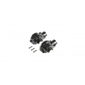 Aluminum Diff Case Black: LST 3XL-E