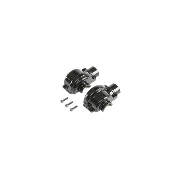Aluminum Diff Case Black: LST 3XL-E