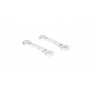 Front Hinge Pin Braces, Aluminum, Silver (2): MTXL