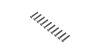 Flat Head Screws, Steel, Black Oxide, M4 x 25mm (10)