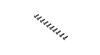 Flat Head Screws, Steel, Black Oxide,  M4 x 14mm (10)