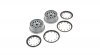 Wheel and Beadlock Set, Grey (2): 5ive-T 2.0