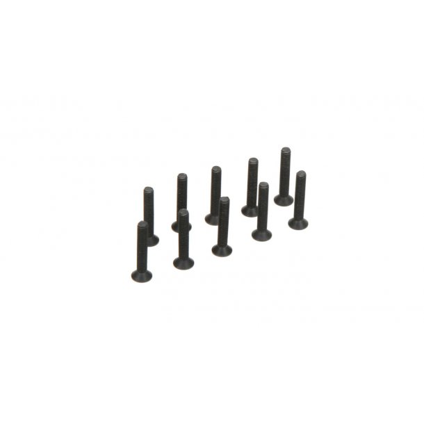 Flat Head Screws, M3 x 18mm (10)