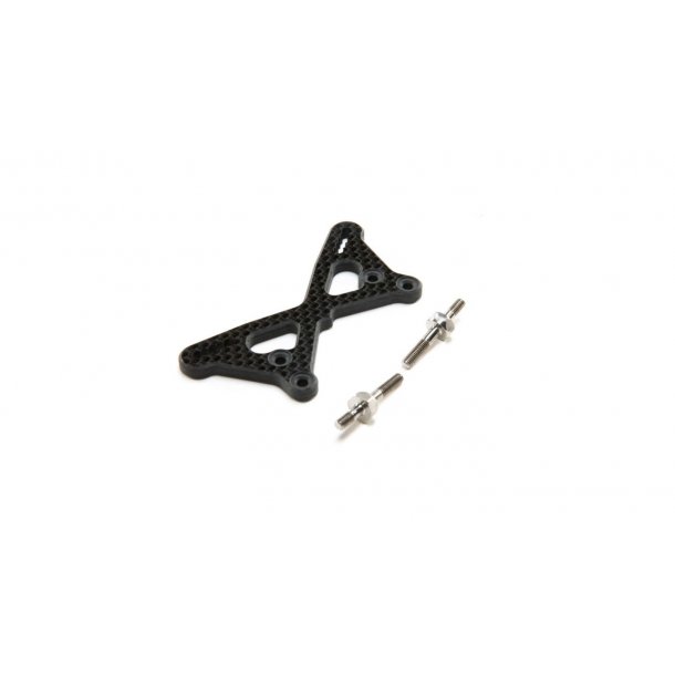 Carbon Front Tower +2mm with Titanium Standoffs: 22 5.0