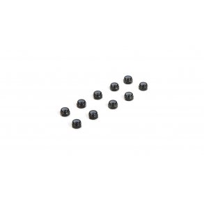 M3 Aluminum Lock Nuts, Black (10)