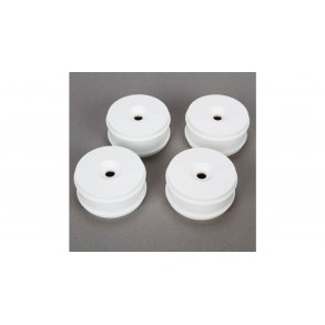 1/8 Buggy Dish Wheel, White (4): 8B 3.0, 8X, 8XE