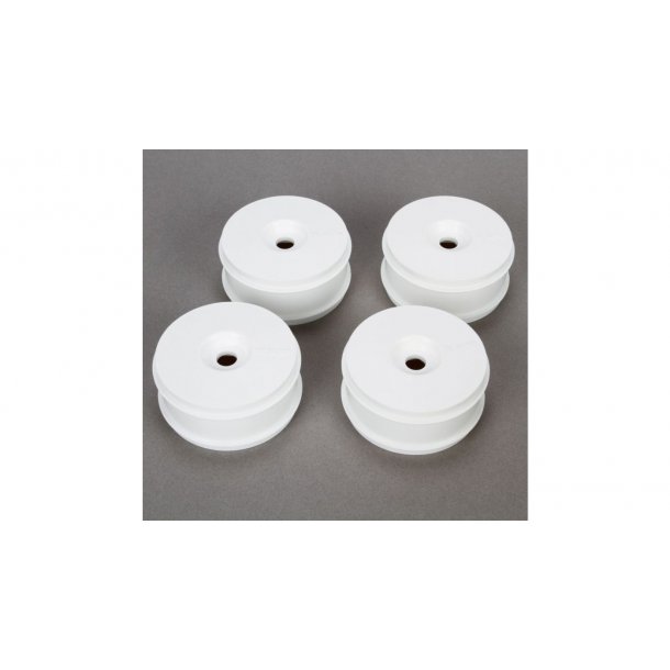 1/8 Buggy Dish Wheel, White (4): 8B 3.0, 8X, 8XE