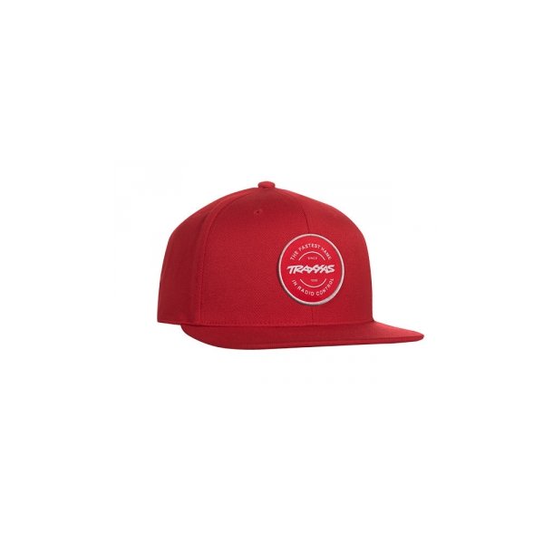 Snap Hat Red Traxxas Circle Patch