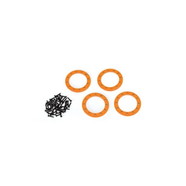 Beadlock Rings Alu Orange 1.9" (4)