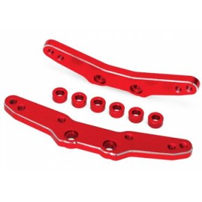 Shock Towers Front and Rear Alu Red