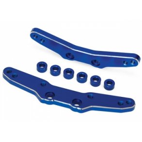 Shock Towers Front and Rear Alu Blue