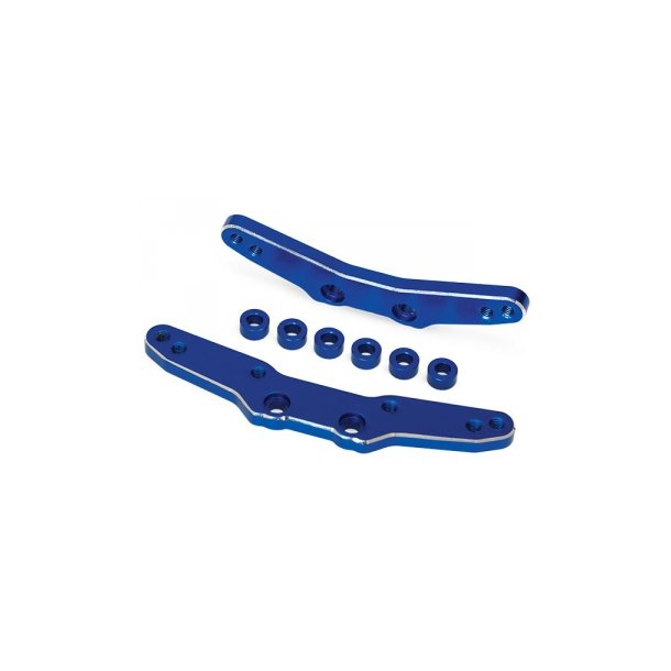 Shock Towers Front and Rear Alu Blue