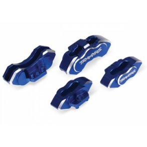 Brake calipers Alu Blue front and rear (4)